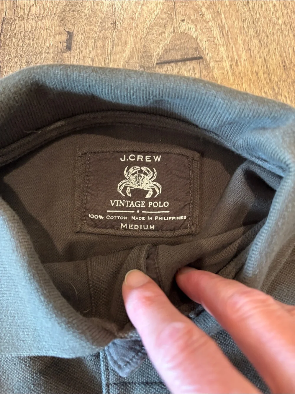J.Crew Men's Brown Vintage Polo